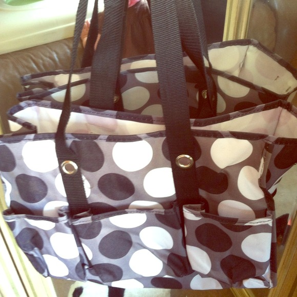 Bundle Polka dot tote & cardigan