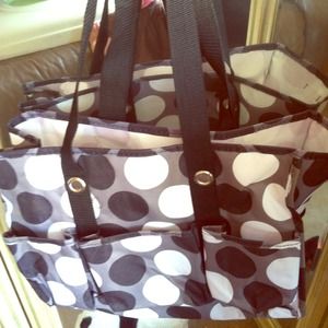 Bundle Polka dot tote & cardigan