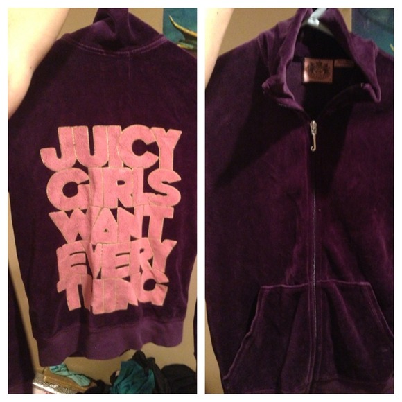 Authentic Juicy Couture zip up tracksuit top