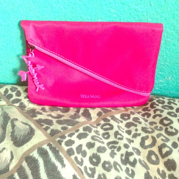 Vera Wang pink pouch/ cosmetic bag