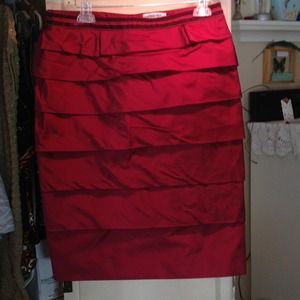 Burgundy Yves Saint Laurent skirt