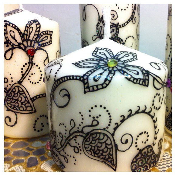 Set of 5 candles