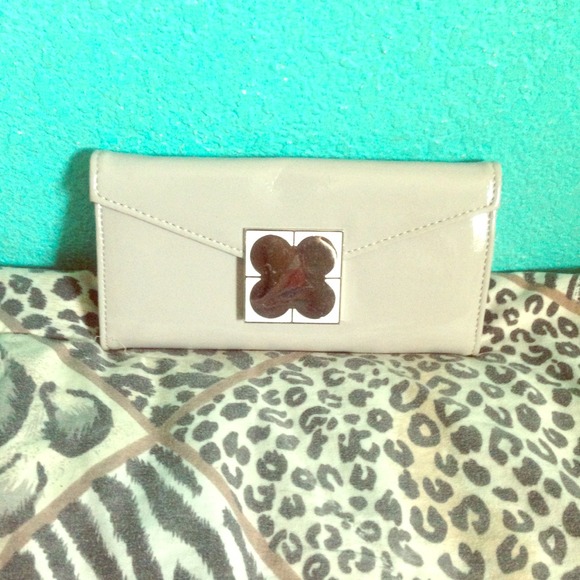 Liz Claiborne shiny gray wallet