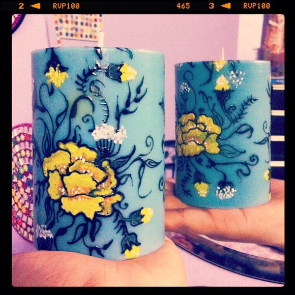 **Sold**Blue candle