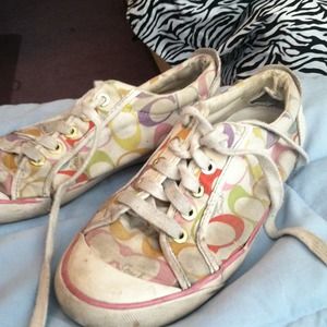 Colorful Coach Barrett sneakers size 5