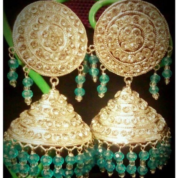 Large diamond accent earrings