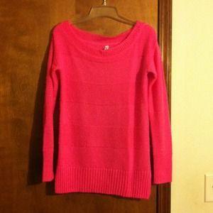 SOLD Hot pink aeropostle long sweater