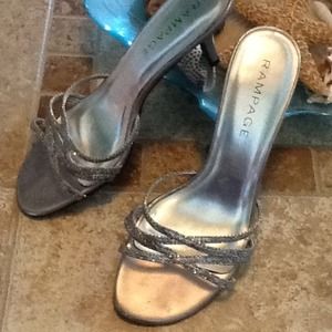 SOLD Rampage silver heels sandals SOLD