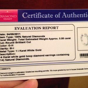 Diamond hoop earrings