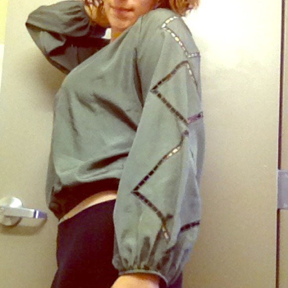 Olive green top