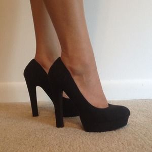 Black Suede Pumps