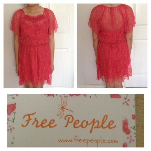 💥Priced 2 Sell💥🌺Free People🌺Pink Lace Dress - Picture 1 of 4