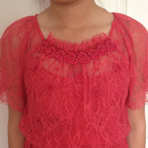 💥Priced 2 Sell💥🌺Free People🌺Pink Lace Dress - Picture 4 of 4