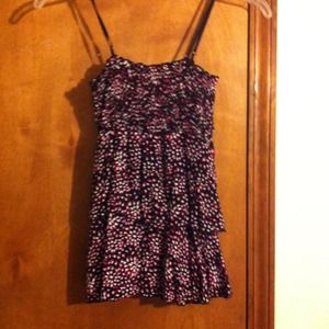 SOLD Black with pink and white