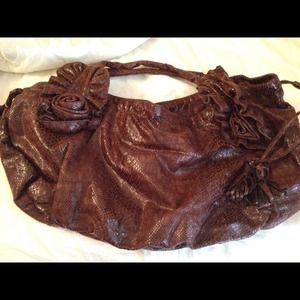 Rampage brown croc pattern shoulder bag