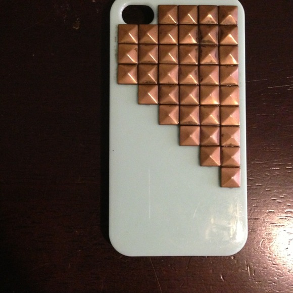 Mint studded iphone 4/4s case