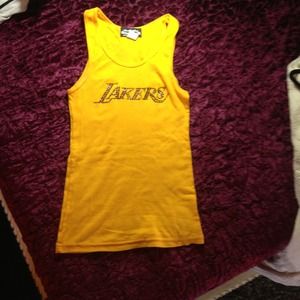 Crystal embellished Lakers Top