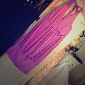 Purple halter dress