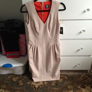 Vince camuto beige dress