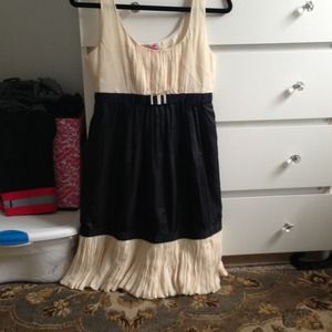Yoana Baraschi black and cream ruffled dress