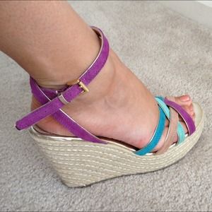 Fun multi-colored wedges
