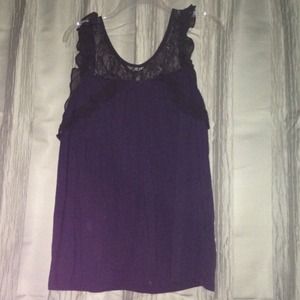 NWOT Victorias Secret Lace & jersey top