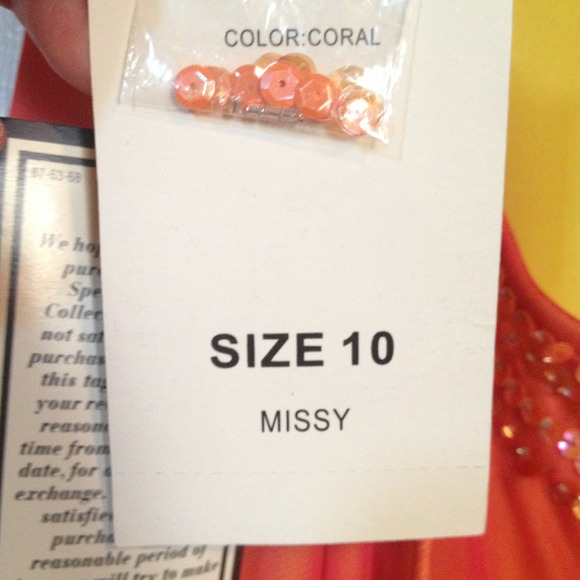 Beautiful coral colored formal dress! 💖🎀 - Picture 4 of 4