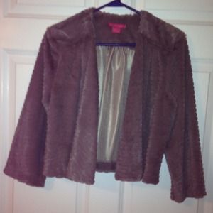 FAUX fur NWOT brown jacket
