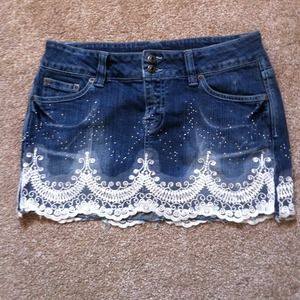 Sexy jean skirt