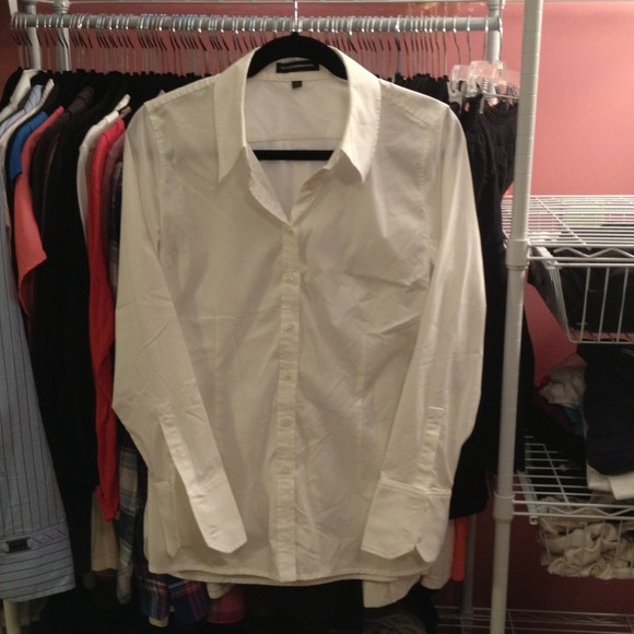 NWOT white Express button up