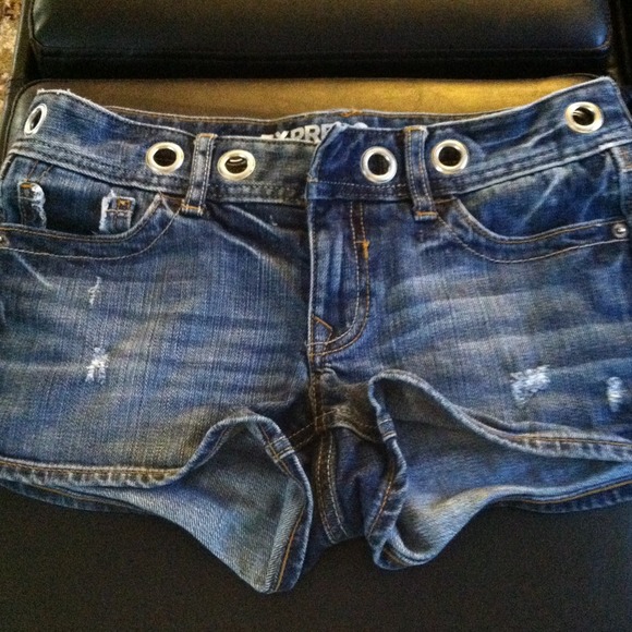 Express jean shorts
