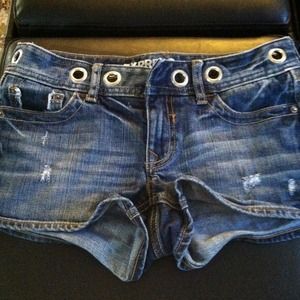 Express jean shorts