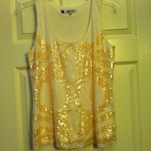 Size small sequined tank top