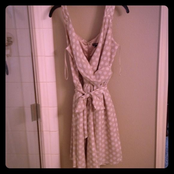Express polka dot dress