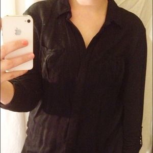 Converse One Star Button Down Blouse