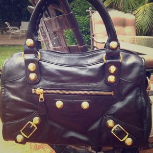 Leather black bag new never used