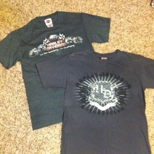 Two Harley Davidson tees