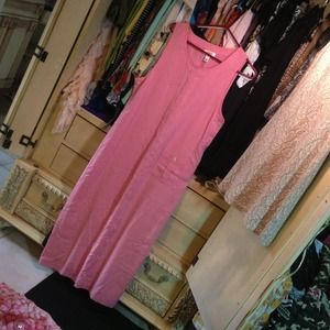 Talbots pink canvas dress