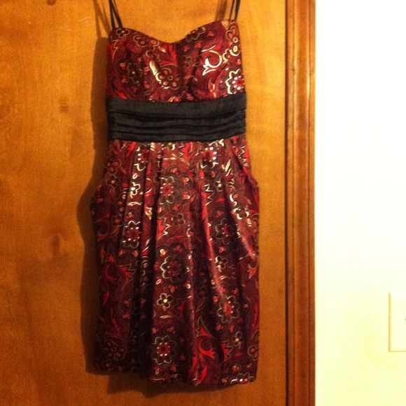 Red gold and black