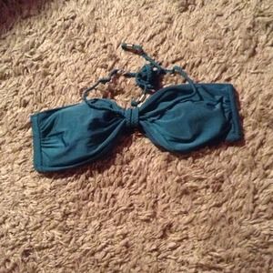 Teal bikini swimsuit top