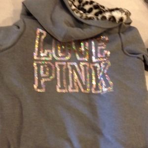 Victoria Secret Pink Leopard Fur Hoodie!