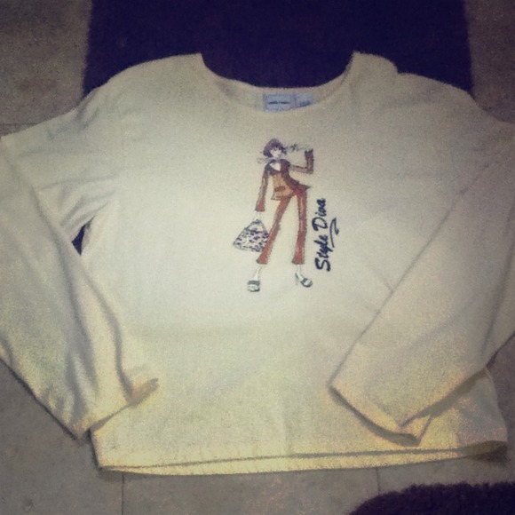 Long sleeve cream color shirt