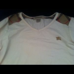 ReducedAuthentic kids Burberry v neck long sleeves