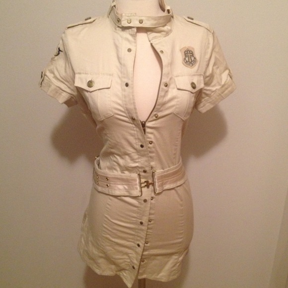 ✨SOLD Khaki zip up dress