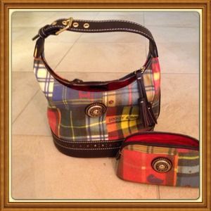 Authentic Dooney and Bourke Handbag & Make-up bag.