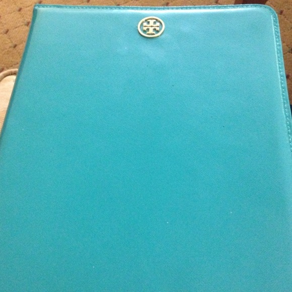 Tory burch turquoise iPad case