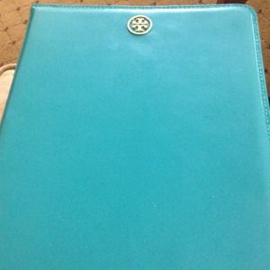 Tory burch turquoise iPad case
