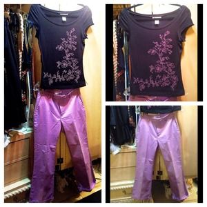 Bundle old navy stretch pants and sequin top