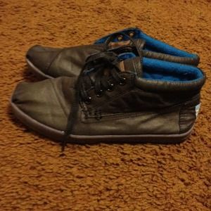 Toms Botas - Black Wax Canvas