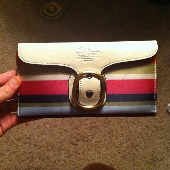 Real leather coach wallet
